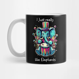 Melodic Percussionist I really like elephants Mug